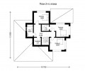 Дом из керамических блоков Проект Д-270 план второго этажа